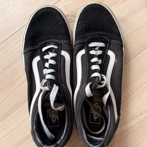 Vans Kids Classic Black and White Sneakers size 7